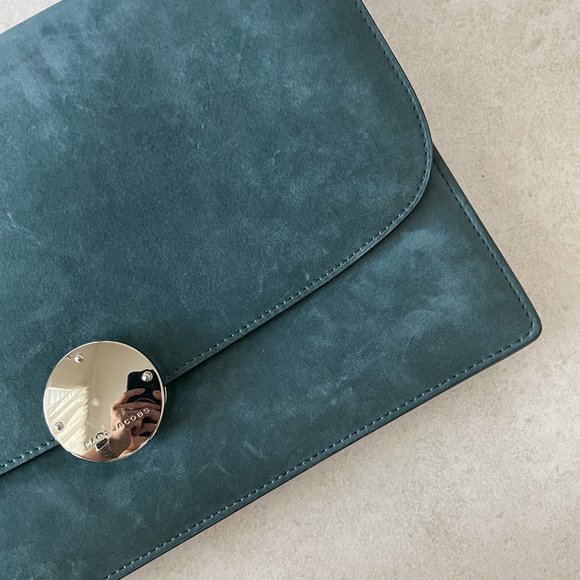 Marc Jacobs Big Trouble Teal Suede Bag - Picture 6 of 13